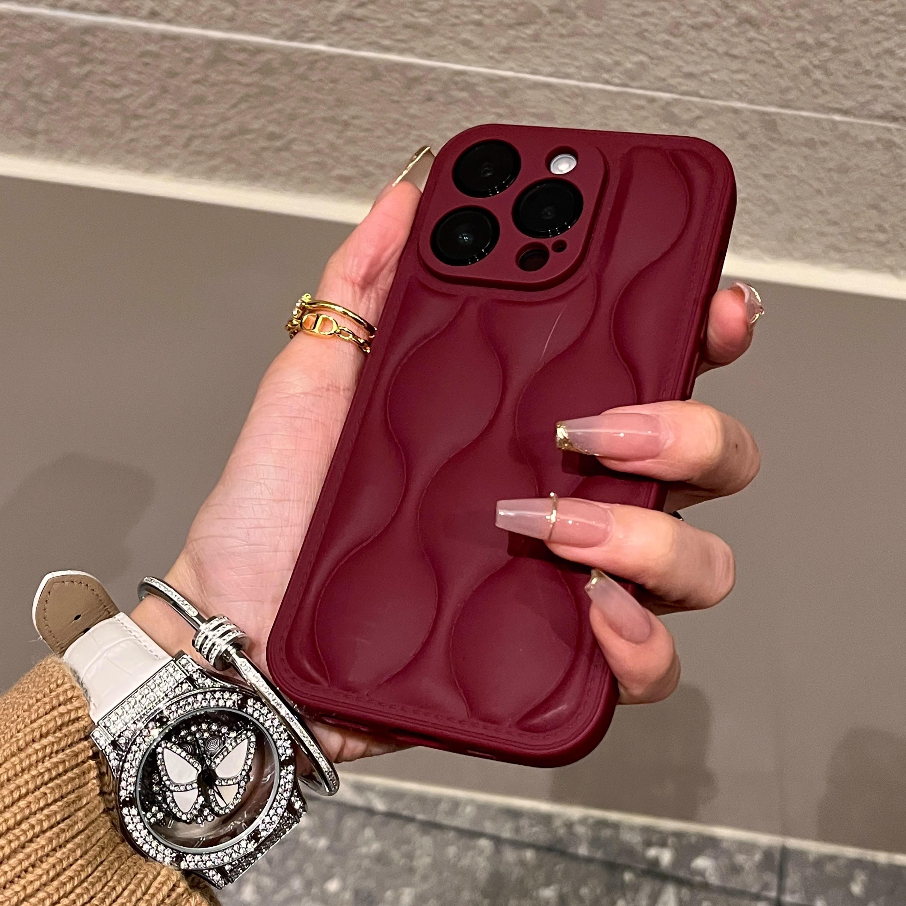 

Розкішний чохол для телефону з хвилястим малюнком для iPhone 11 12 13 14 15 Pro Max М який силіконовий протиударний чохол-накладка For iPhone 15pro max