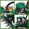 Non-Toxic 1162Pcs Straw Harvester Building Blocks Toys Model Harvester Assemble Puzzle Bricks Toy Sets For Kid Desktop Ornament Gifts