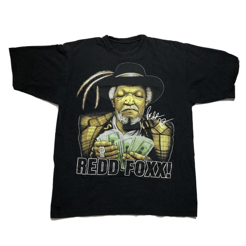 Redd Foxx Graphic Money Shirt Classic Black Unisex Men S-5XL 1H0108 Unisex T-Shirt L
