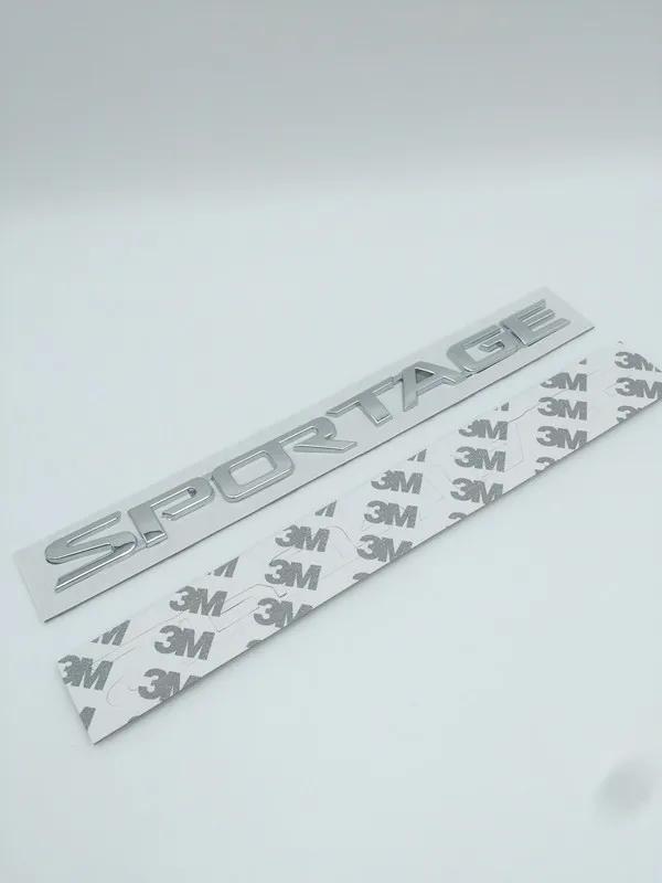 1pcs 3D ABS SPORTAGE car Letter Rear trunk Decals Emblem badge sticker Decal styling Accessories
