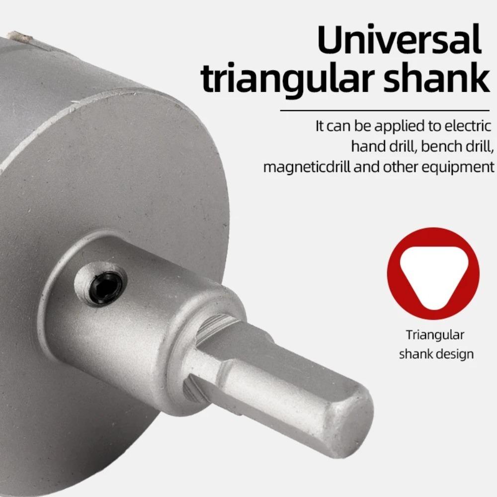 1PCS 50-80mm TCT Carbide Hole Cutter/Expander for Metal Thick Plates & Aluminum Alloy - Heavy Duty Hole Saw Drill Bit