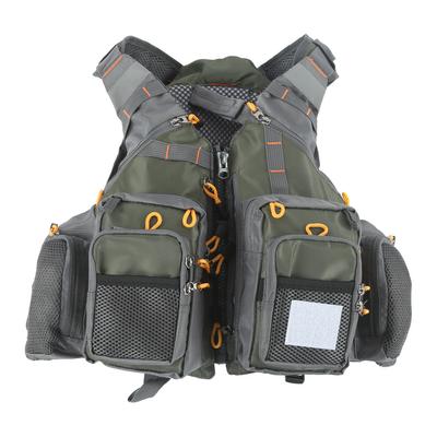 Einstellbare Nylon Angeln Weste Outdoor Atmungsaktive Mesh Weste Jacken mit Taschen