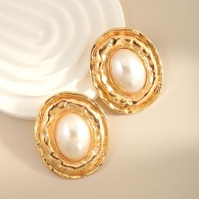 Women's Exaggerated Oval Earrings