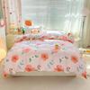 Fresh Flowers Quilt Cover 100% Cotton Zipper Duvet Cover High Quality Skin-friendly Comfortable Bedding for Kids Teens Adults