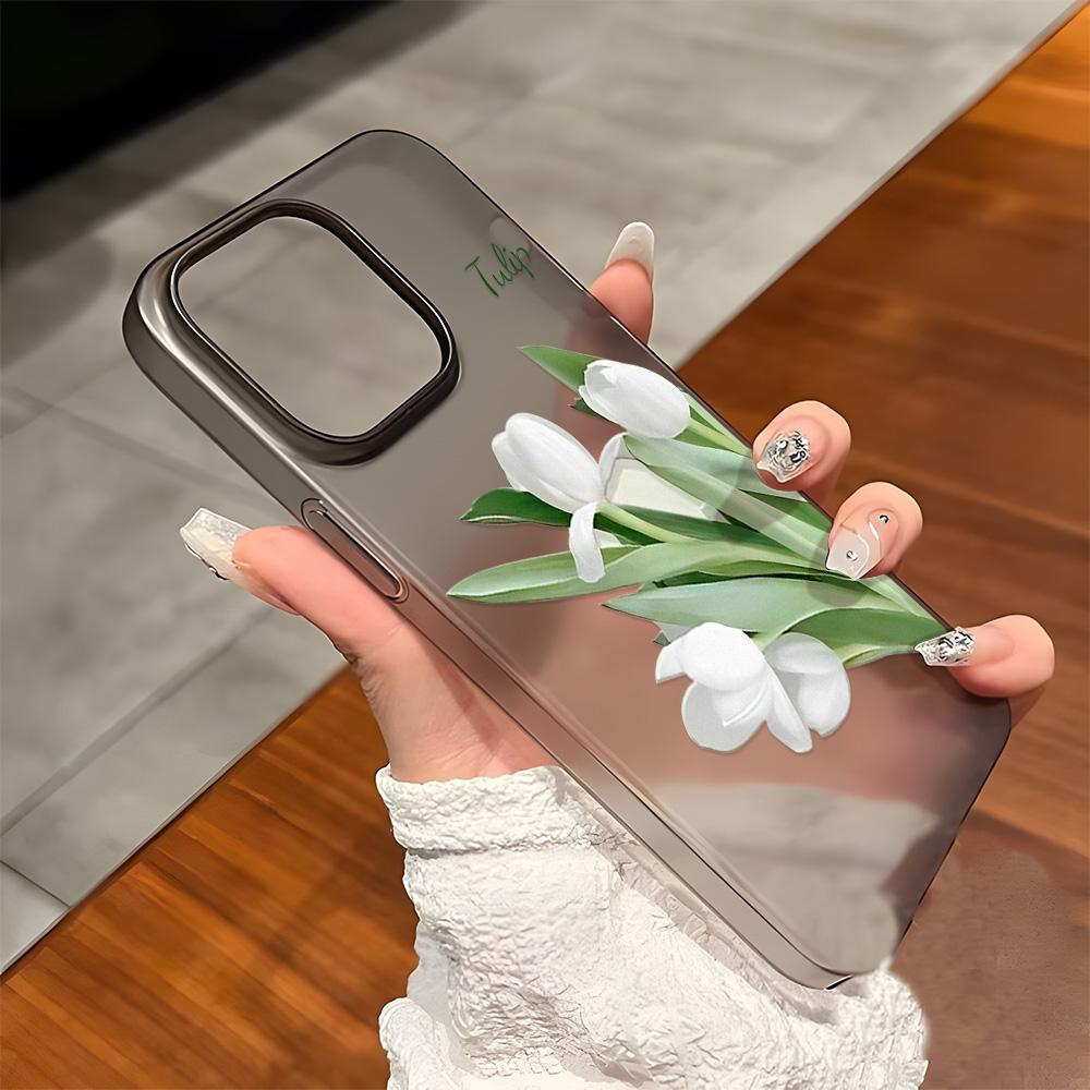 

Чехлы для мобильных телефонов iPhone 11 13 15 Pro Max 12 14 Pro Max Чехол для iPhone 16 15 Plus 13 Pro 12 Матовая текстура с рисунком в виде мультяшных цветов iPhone 15