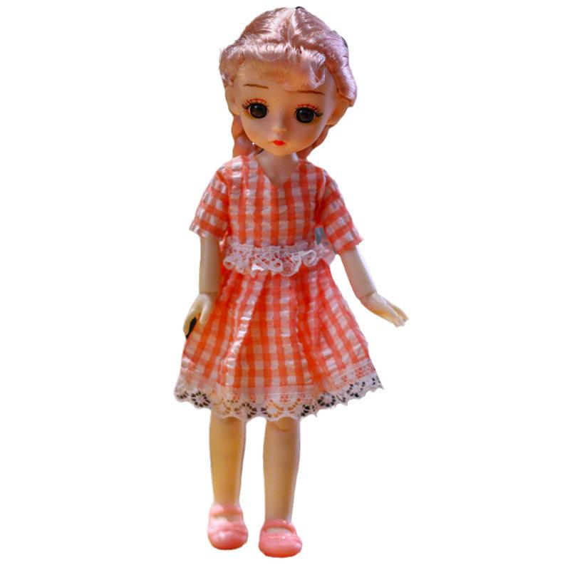24cm Dress-Up BJD Girl Doll Toy - Mother & Baby Doll Clothes Gift Set