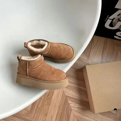 Winter Shoes Fur Tasman Snow Ankle Boots Women Tazz Classic Ultra Mini Luxury Brand Lady High Heels Platform 35-40