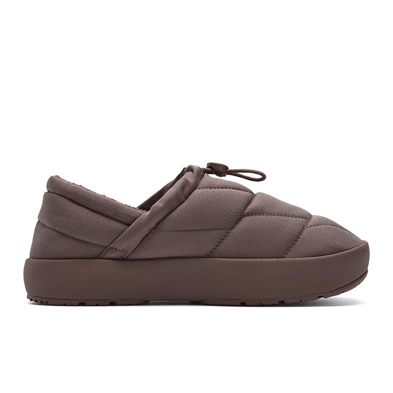 FILA Puffer Puff Shoe Fleece Simple Retro Fashion Daily Cute Artistic Warm Low-Top Skate Shoes Women sneaker Brown F12W542217FNM