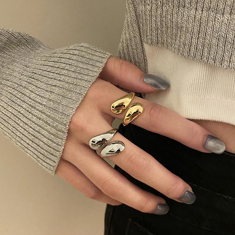 New 925 Sterling Silver Ring Personality Charm Simple Geometric Shape Woman Ring Party Gift for Friends Exquisite Jewelry