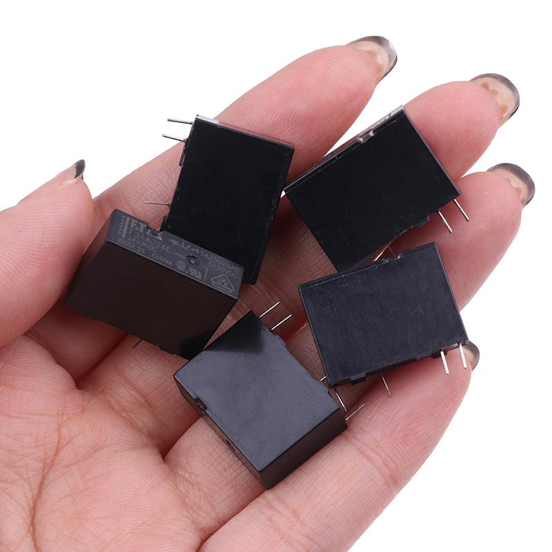 Relais 24V F3Aa024E 5A 24Vdc F3Aa012E F3Aa005E, relais normalement ouvert 4 pieds 5A, 5 pièces