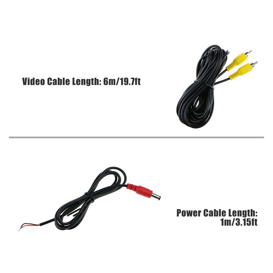 Waterproof 170° Night Car SUV Parking Rear View Reverse Backup Camera Kit