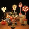 Halloween LED Night Light Pumpkin Ghost Ambiance Lights Battery Powered Waterproof Outdoor Garden Bedroom Festival Party Decor