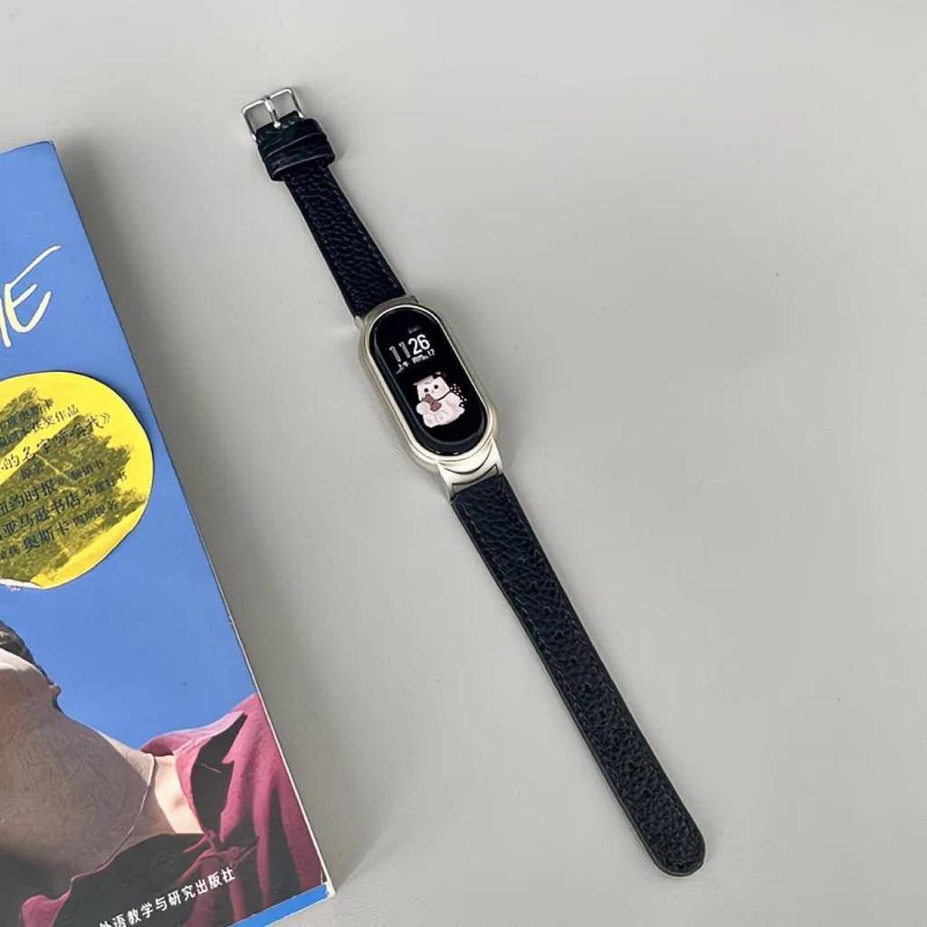 Genuine Leather Lychee Pattern Watch Strap - Soft, Stylish, and Smart