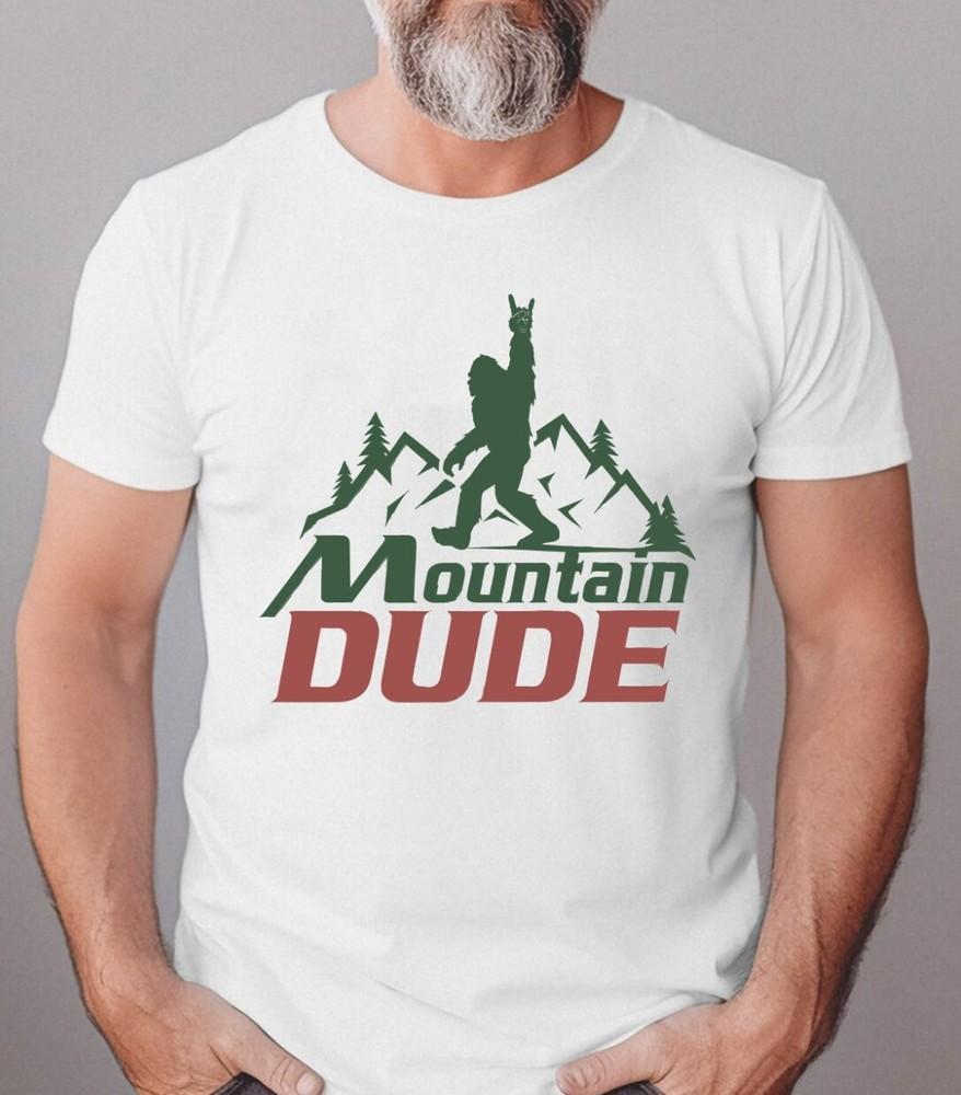 Funny Bigfoot Mountain Dude Black T-Shirt S-5XL, Gildan 5000 Unisex T-Shirt XXL