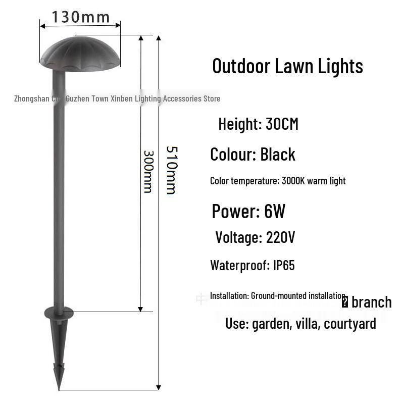 Waterproof LED Outdoor Lawn Light: Nordic Garden Courtyard Landscape Light