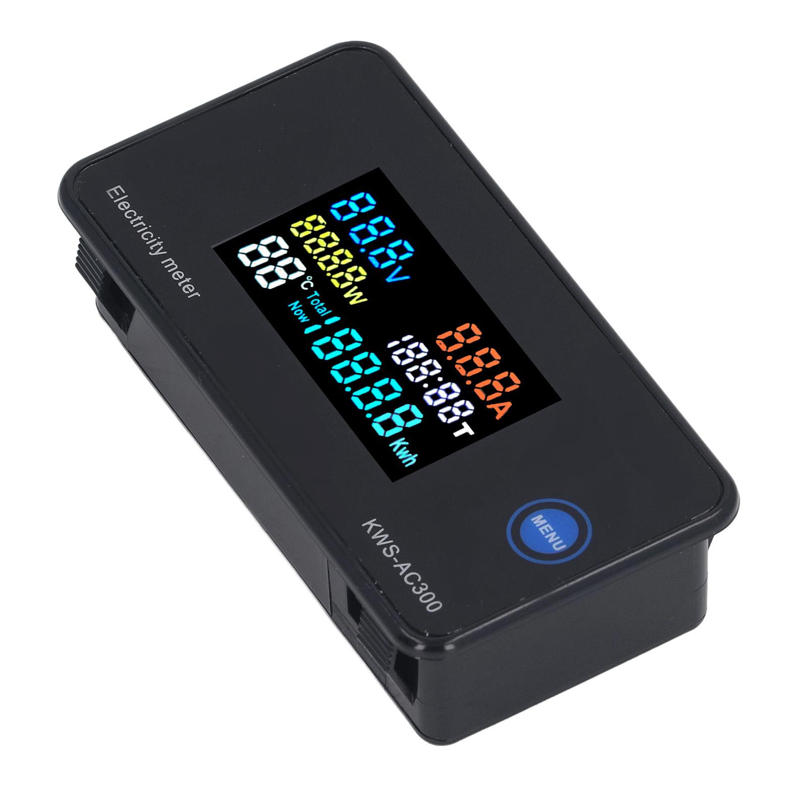 

Вольтметр змінного струму, амперметр AC50300 В 020A РК-дисплейний вимірювач струму та напруги з вбудованим взаємним...