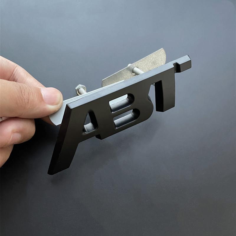3D Metal ABT Logo Grill Emblem Car Trunk Badge  Sticker Accessories