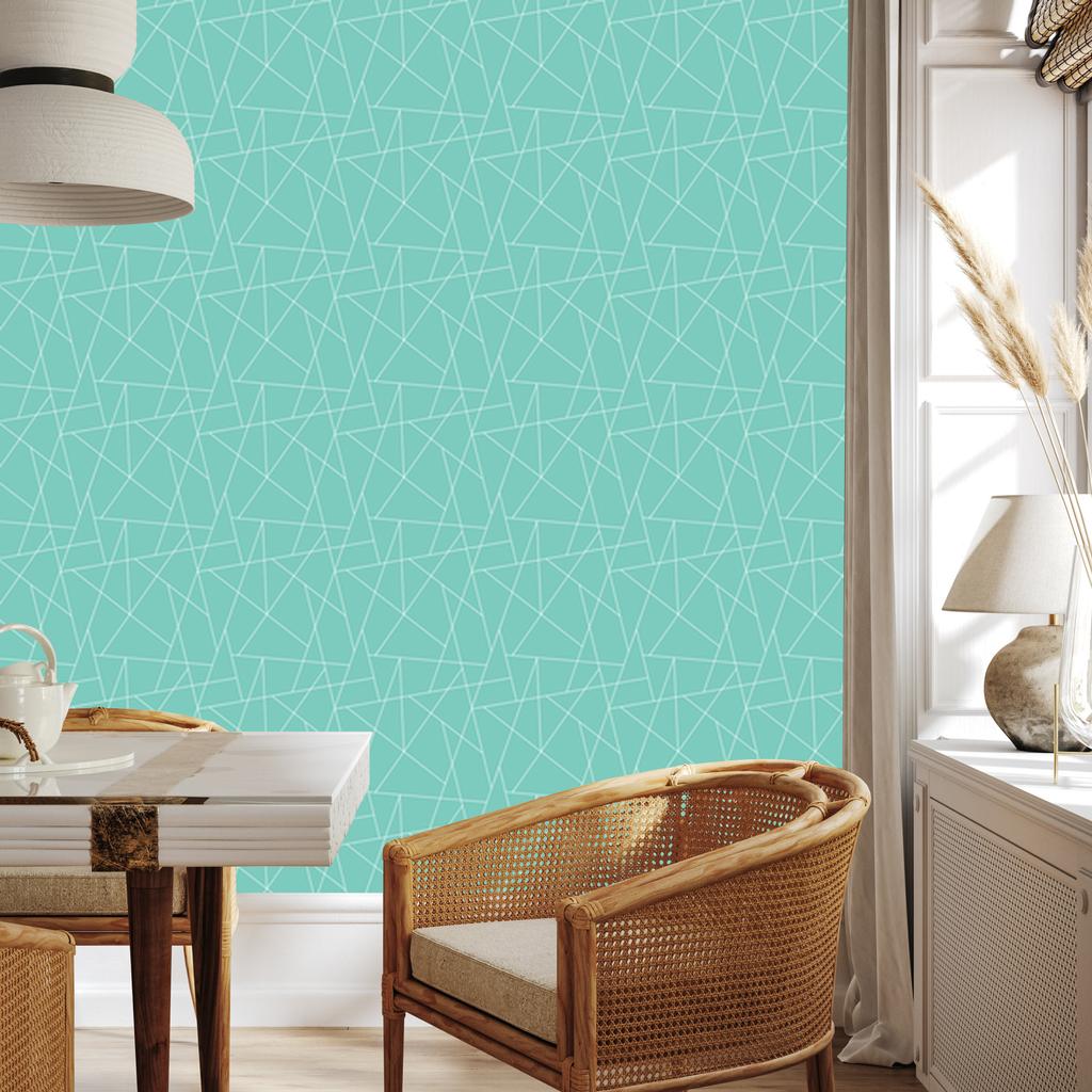 Wallpaper Geometric Sea Pattern, Sea Center 50x1000