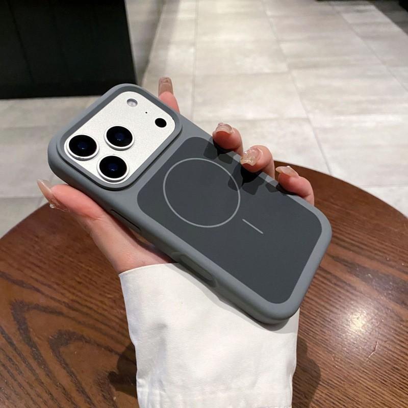 Liquid Silicone Phone Case With Dual-Layer Fine Magnetic Ring IPhone 17 Pro Max 16 15 14 - Shockproof Scratch