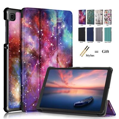 Samsung Galaxy Tab A7 lite 8.7 SM-T220 SM-T225 Tablet Kılıfı Üçlü Katlanır Sert PC Arka Kapak Tab A7 Lite 2021 Manyetik Kılıf Funda