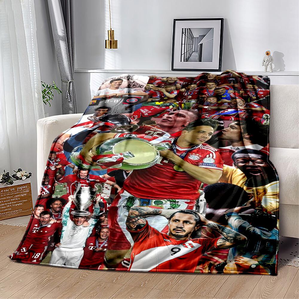 Bayern Munich Blanket Ultra-Soft Great for Chair Livingroom Bed Four Seasons Universal Digital Print Birthday Christmas Gift Blanket