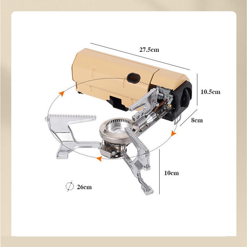 

Portable Folding Camping Gas Stove - Outdoor & Household Use хаки