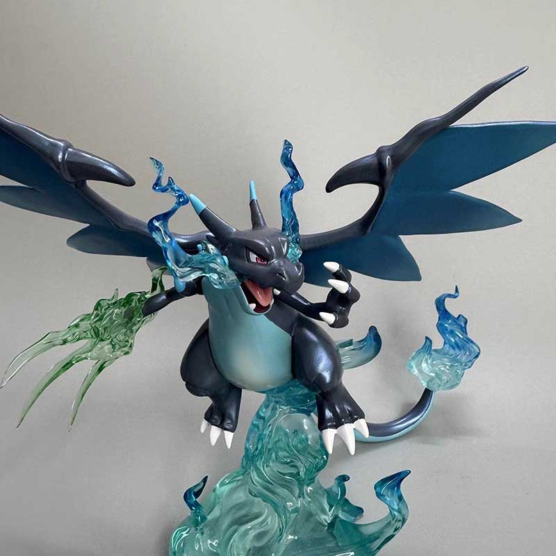 Pokemon Pika Charizard Action Figure Black Charizard Anime Figurine Pvc Statue Model Doll Collection Decor Toy Kid Birthday Gift