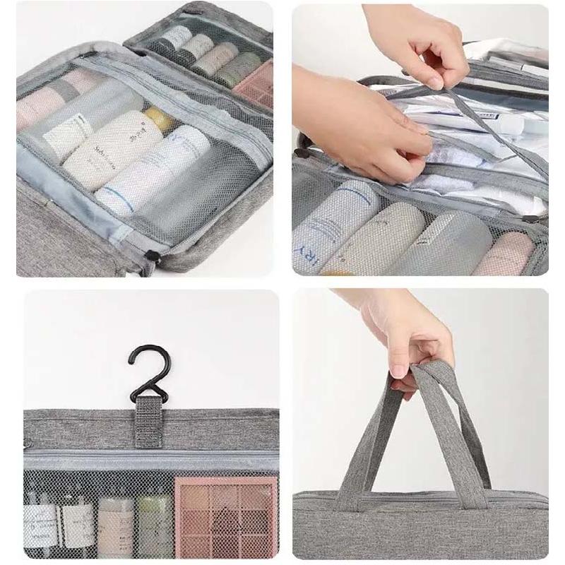 Large Capacity Toiletry Makeup Bag Cosmetic Storage Travel Hanging Washbag