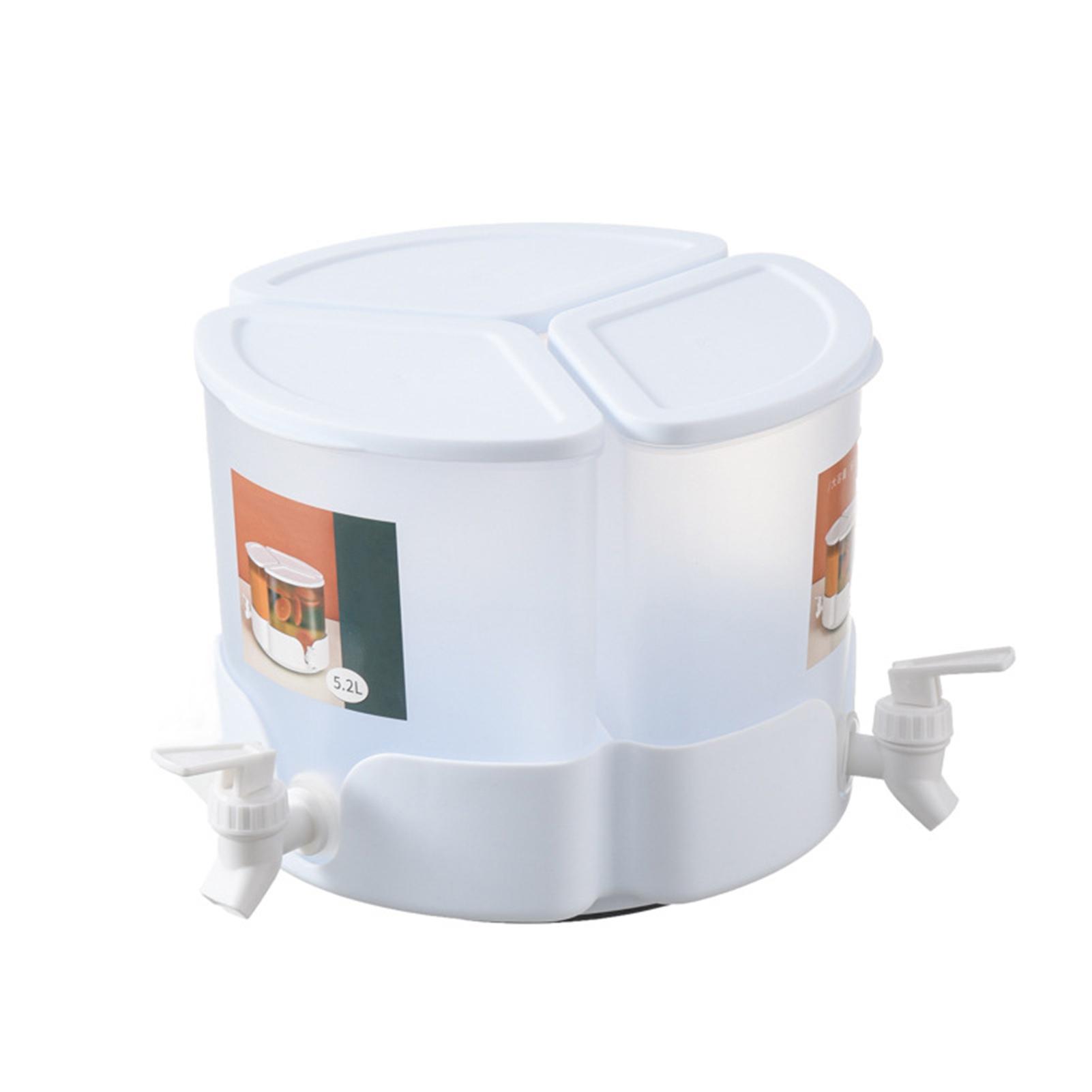 5.2L Ice Cold Tea Beverage Dispenser 360° Rotatable Beverage Water Container Perfect For Parties Juice Dispenser