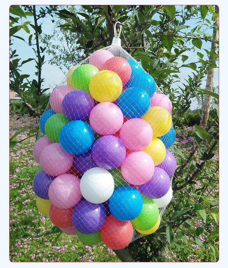 

Разноцветные океанские прыгучие мячи с сетчатой сумкой для хранения для детских площадок и палаток