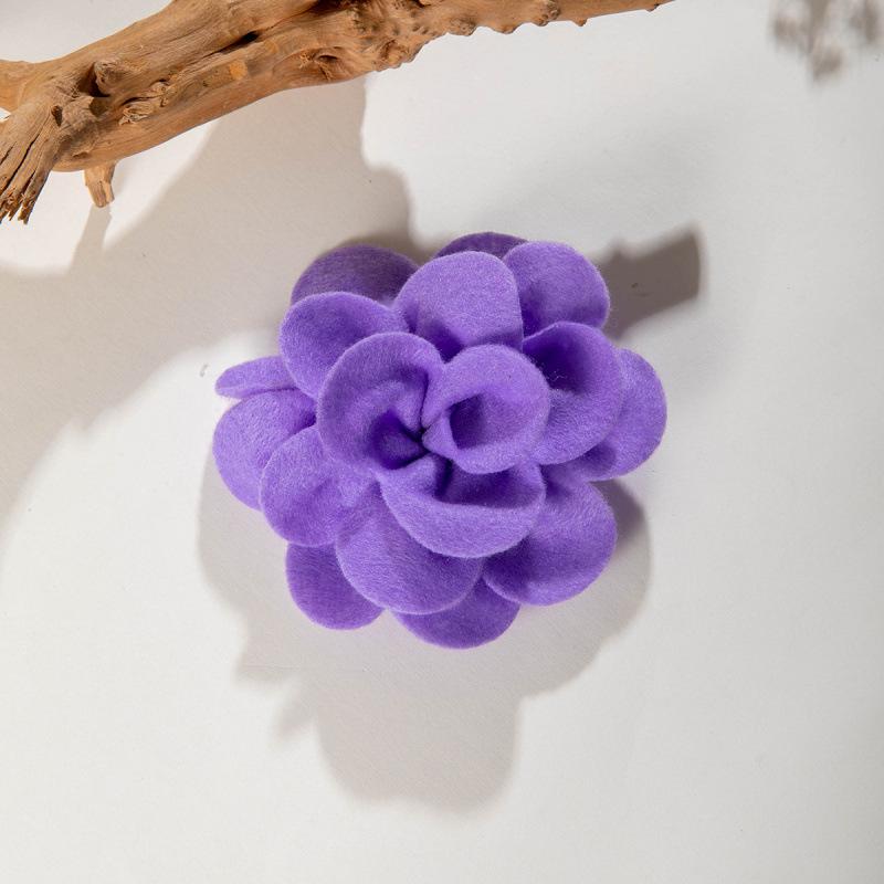 Colored Camellia Rose Fabric Broken Hair Duck Bill Clip Korean Flower Bangs Clip Photo Hair Accessories Woman
