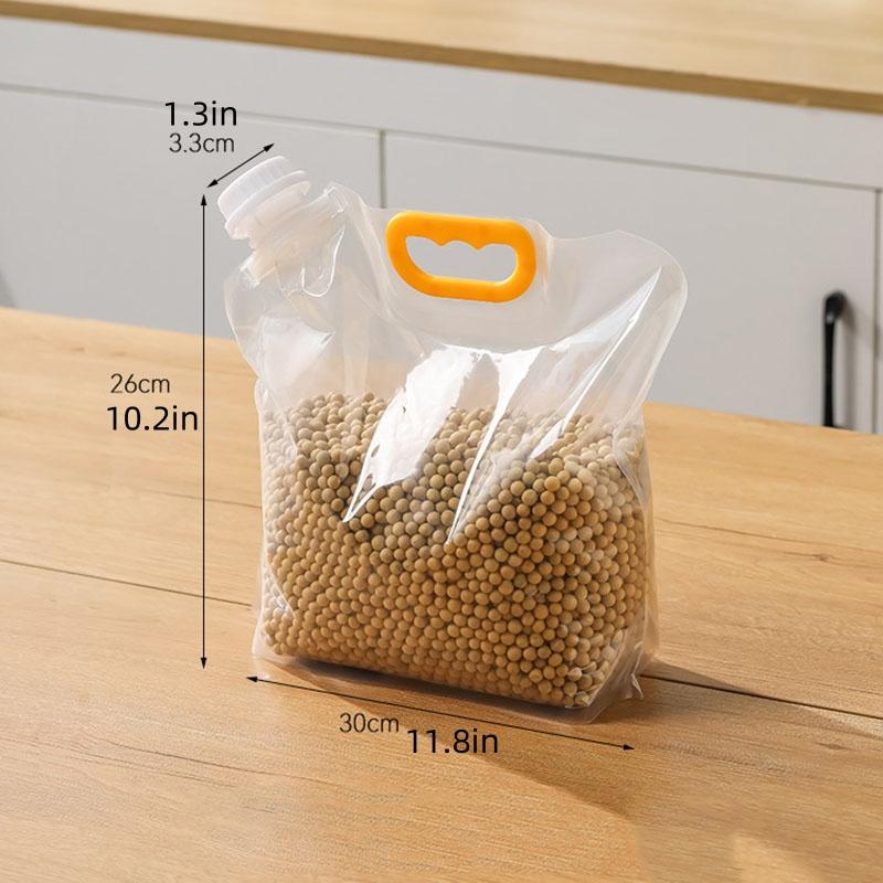5Pcs Grain Storage Bags, Cold Storage, Food Fresh-keeping Bags, Storage Bags, and Sealed Bags Are Divided Into Bags