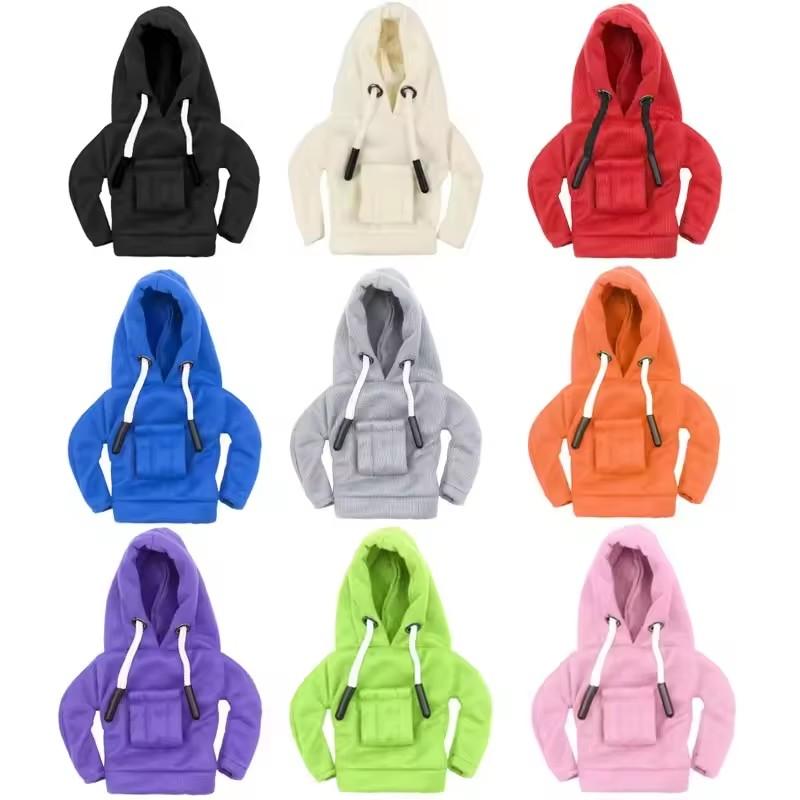 Mobidea Cute Hoodie Car Gear Shift Cover - Universal for Manual/Automatic Car Interior Decorative Gear Handle Protector