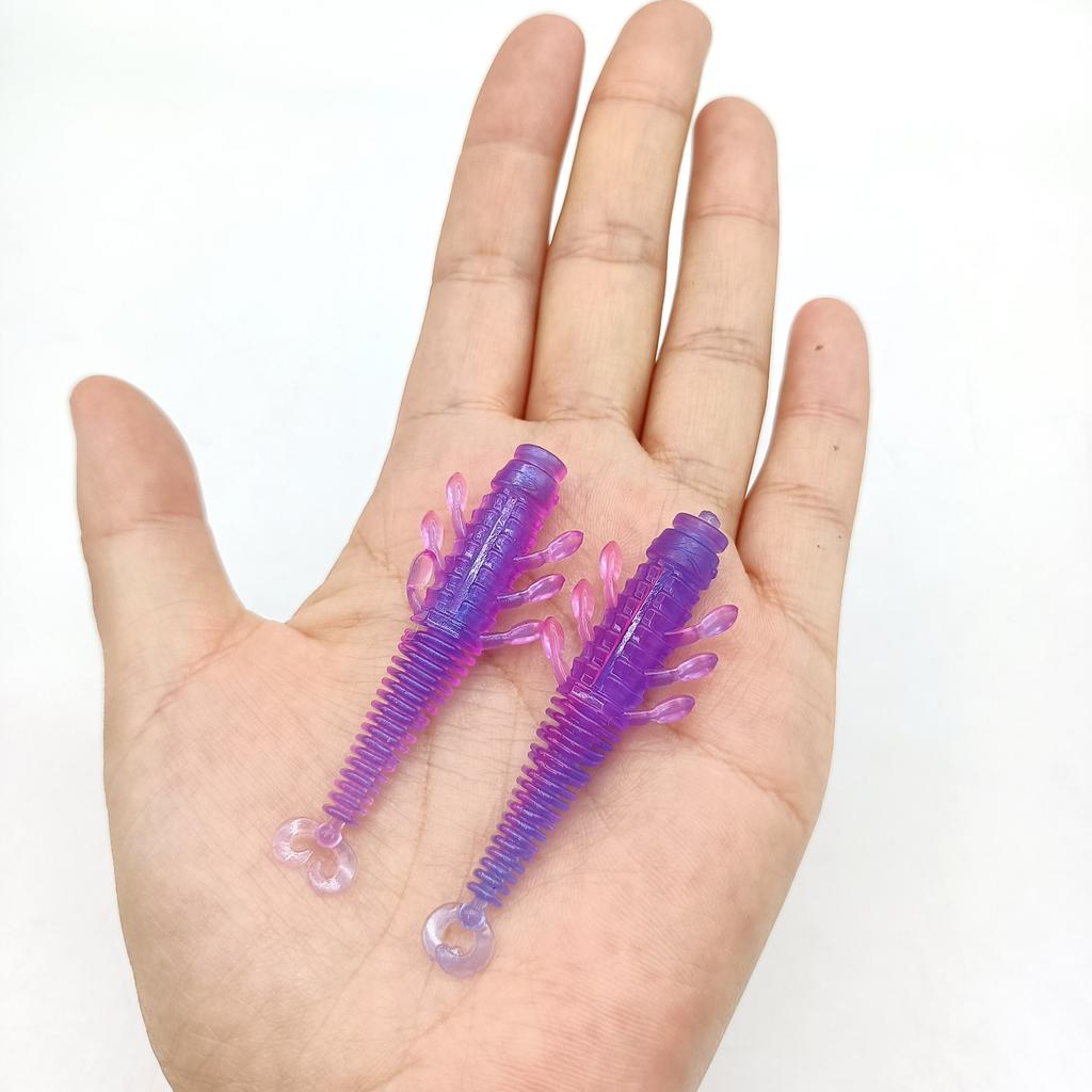 DUODUOYU 8PCS New TPE Soft Fishing Lures 2.1g/60mm Wobblers Iscas Artificial Silicone Wobblers For Pike Swimbait Jigging Lure