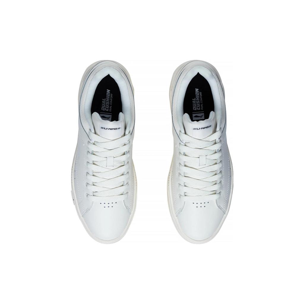 Li Ning COMMON 70s Wear Resistant And Lightweight Low Top Skateboard Shoes Men's White AGCT043-1