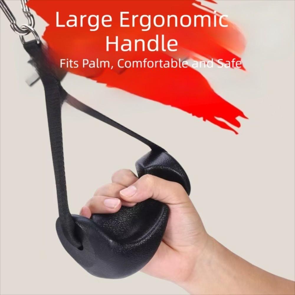 Non-Slip Tricep Rope Handle Rubber D-Handle Grip Lat Pulldown Bar Fitness Equipment Accessories