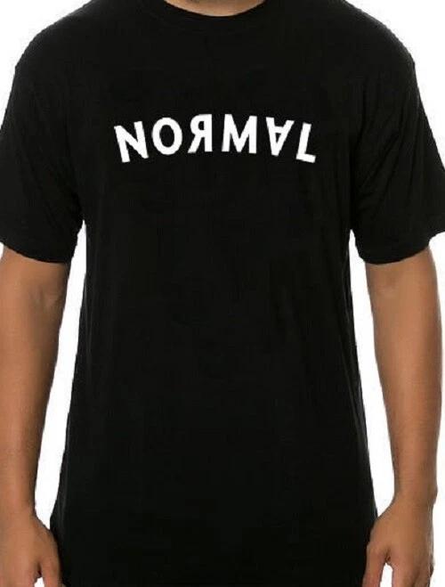 Normal Backwards letters Funny T shirt Tee not normal 4XL