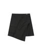 Miseki Seoul Hannah Side Pocket Wrap Midi Skirt Black