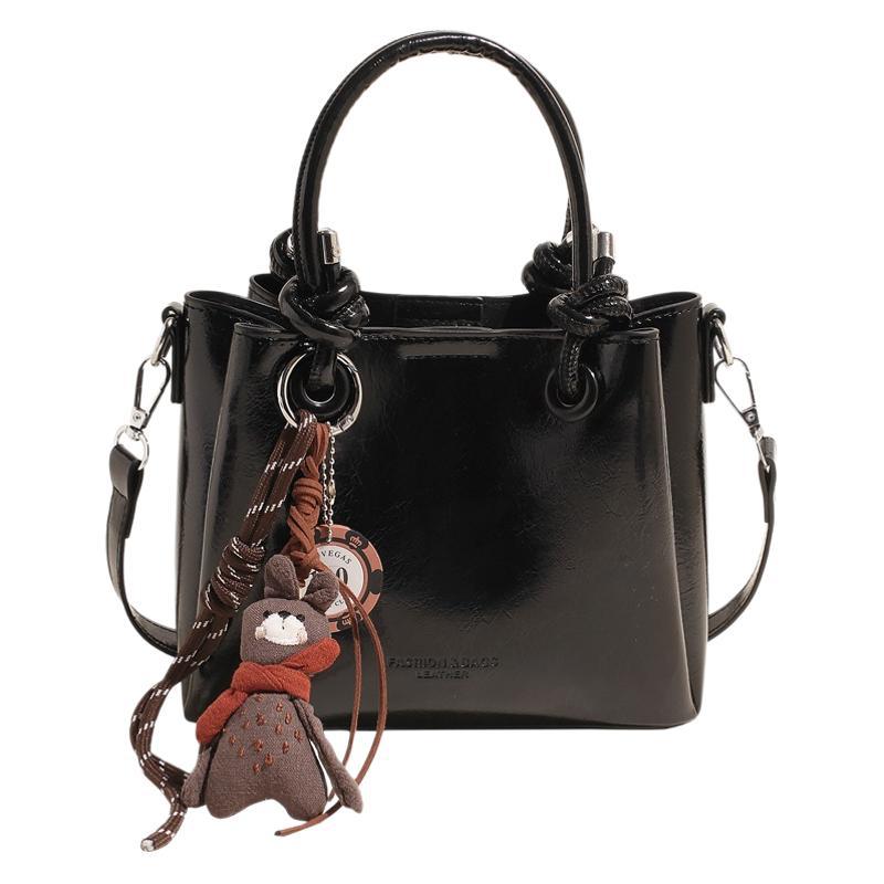 Retro portable vegetable basket bag women's autumn and winter 2025 new trendy fashion Korean small tote bag versatile messenger bag