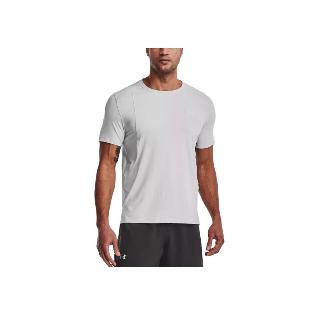 Under Armour Breathable Round Neck Short Sleeve Running T-Shirt Men Tops White 1370338-100