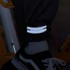 Reflective Cycling Leg Straps with Elastic Rope for Night Running and Portable Storage.
