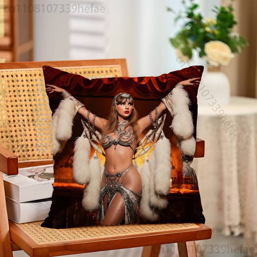 

LLife of a SShowgirl Funny Pillow Case Antidustmite Pillowcase Invisible Zipper Silky Short Plush Sofa Cushion Cover 30x30cm