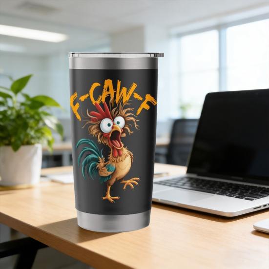 Vtipný naštvaný pražič Tumbler 20oz CAW-F Dvoustěnný izolovaný hrnek Personalizovaný jménem Dárek pro kolegy Přátele Sourozence