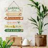 Retro Rustic Porch Wall Plaque Floral Print Funny Sign for Garden Lovers  Birthday Gift