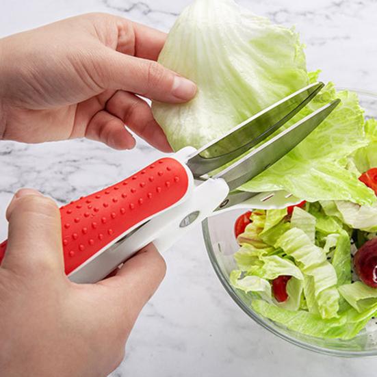 

Ножницы для салата, весенний дизайн, товары для дома, легкие ножницы для резки фруктов и овощей, полезные, экономящие труд