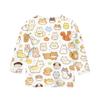 Kinder Tierdruck Rundhals Dreiviertelarm Lässiges T-Shirt Weicher Bequemer Stoff Geeignet für den Alltag und Spielzeit