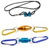 1Pcs Fly Fishing Magnetic Net Release Holder With Aluminium Alloy Hanging Buckle