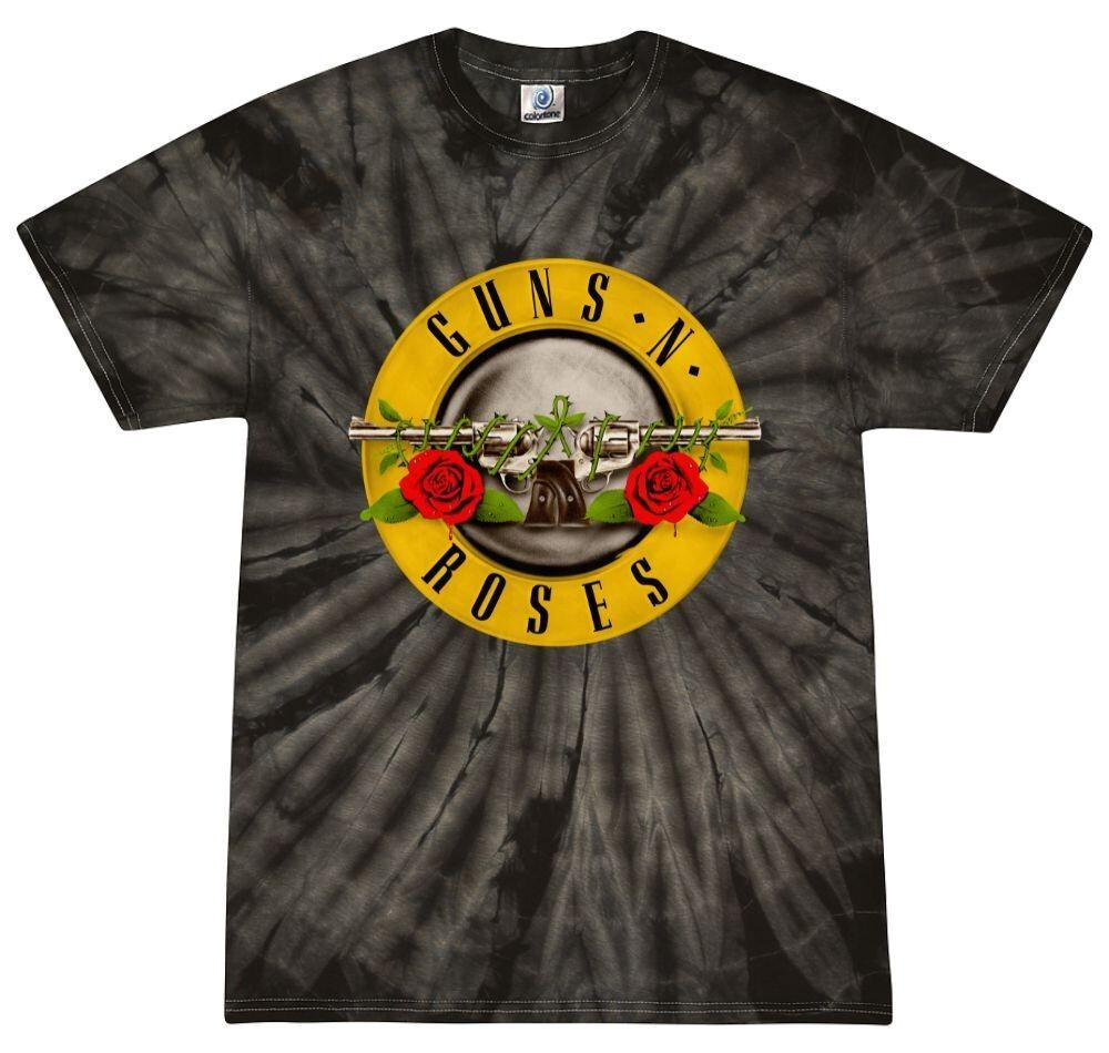Guns N Roses Tie-Dye T-Shirt Rock Band Classic Youth and Adult Size Cotton Tee XXL