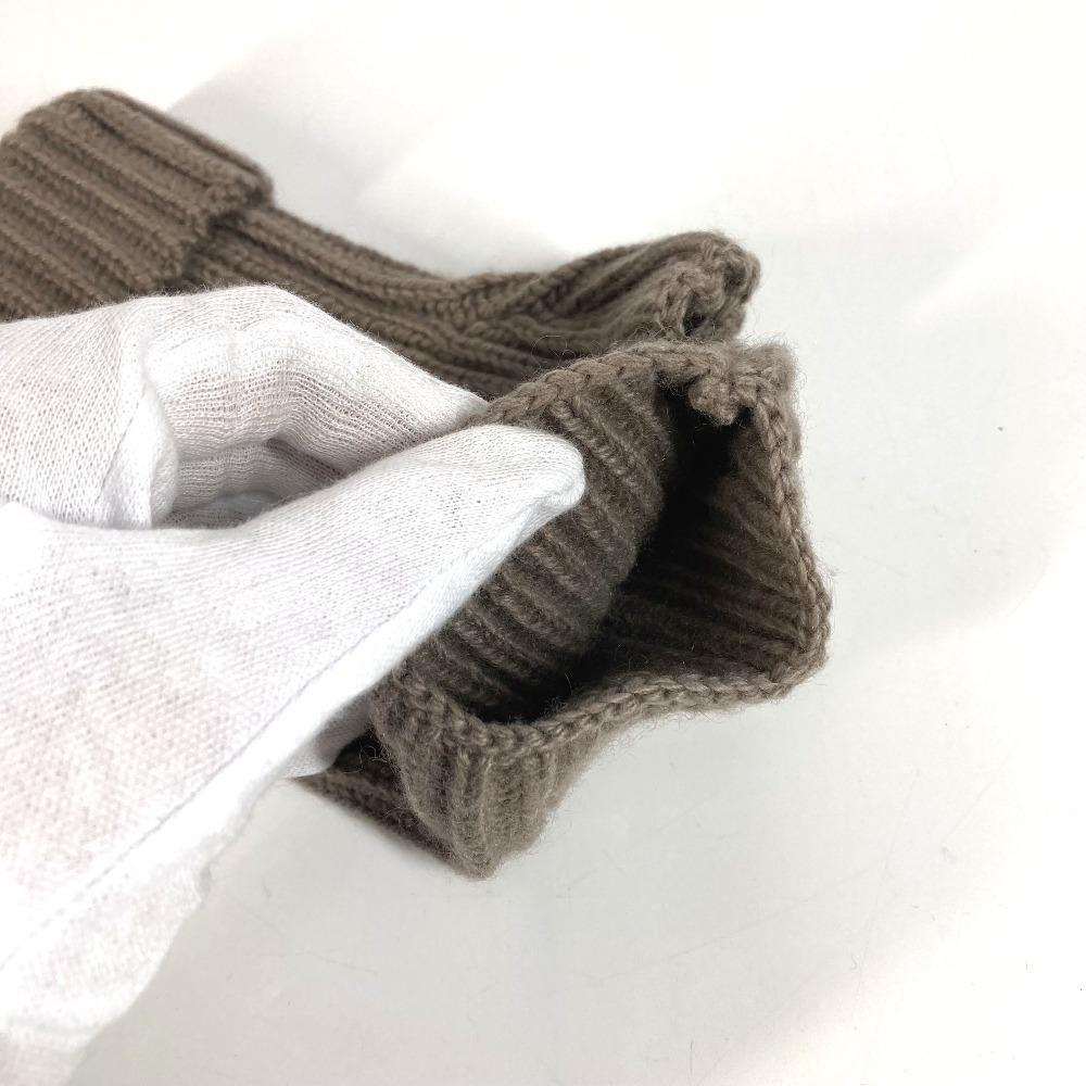 Hermes Serie Logo Philippa Fingerless Gloves Cashmere / Mohair Gray Based