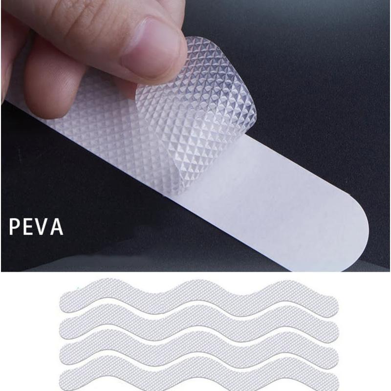 12pcs Shaped Self-Adhesive Anti Slip Strips Waterproof Safety Strips Shower Stickers Non Slip Tape For Bathtub Stairs Floor